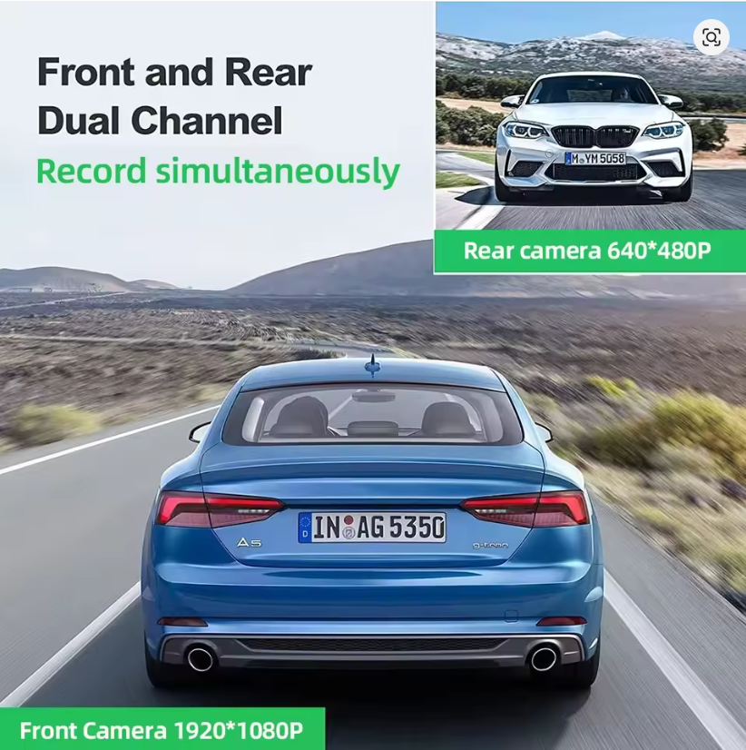 ProCar™4K Car Dash Cam Front & Rear WiFi Car Camera Auto Night Vision Parking Monitor